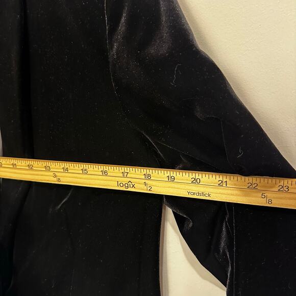 INC Velvet Blazer Shawl Collar Holiday Office Jacket Size L - Picture 8 of 11